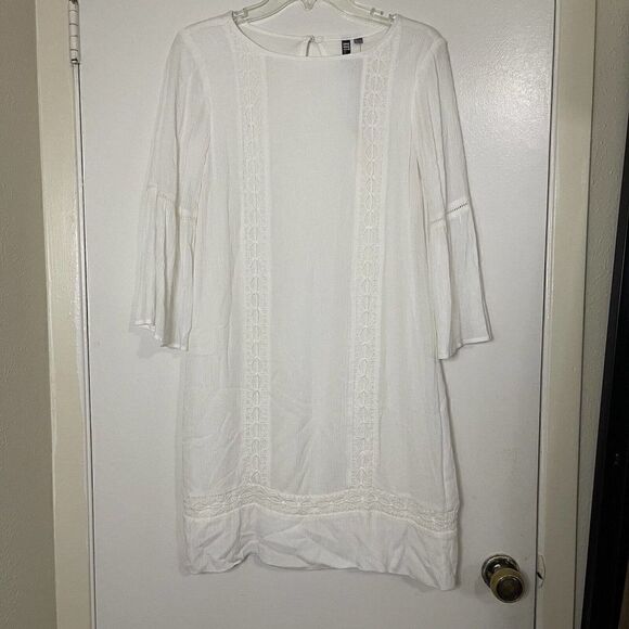 NEW! KUT from the Kloth white long sleeve Boho dress US 2 $128 D - Picture 1 of 6